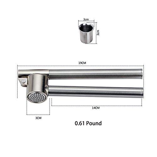 Makidar Edelstahl Knoblauchpresse Ingwerpresse Knoblauchpressen Edelstahl Presse Praktischer Küchenhelfer Mit Langer Verwendungsdauer Leicht Zu Reinigen - 7
