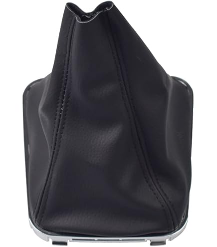 NALSA Pour VW Golf Polo 5 6 7 8 Voiture Pommeau Levier Vitesse Couvercle, Housse Couvre Voiture Frein Main Couvre Antidérapante Universelle Protection Accessoires,A/Black