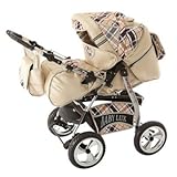 Lux4Kids Kinderwagen Set Babywanne Sportsitz Babyschale...