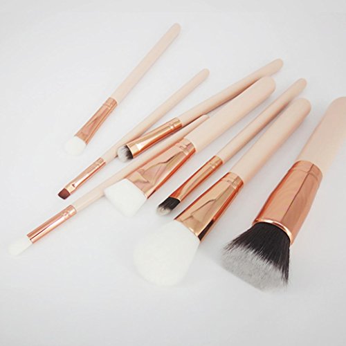 Sunnywill 8ST Kosmetik Make-up Pinsel Rouge Lidschatten Pinsel Set Kit für Mädchen Frauen Damen - 4