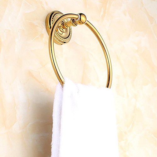 PinWei@ Nickel gebürstet Handtuch Ringe&Messingringe Bad Handtuch&keramische Handtuchring &Kupfer und vergoldet Handtuchring