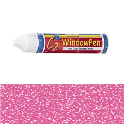C2 Glas Design Window Pen Sparkle-Rosa 29 ml [Spielzeug]