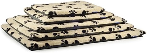 Sleepy Paws Paw Print Flat Pads Cream 5pc Set