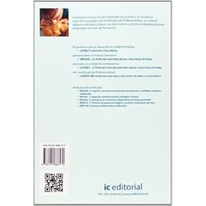 Soporte vital básico. sant0108 - atención sanitaria a múltiples víctimas y catástrofes