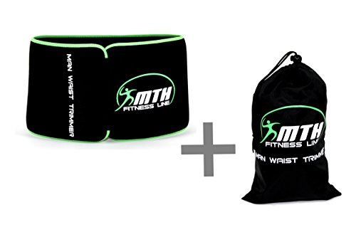 MTH Fitness Line Bauchweggürtel für Männer & Frauen | Hot Belt Rückenbandage Kompression Body Shaper Bauchgurt Waist Trainer Taillenformer Rückenstützgürtel Schwitzgürtel Fitness Gürtel Abnehmgürtel - 4