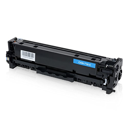 5 Toner kompatibel zu Canon 716 für Canon LBP-5050, Canon I-Sensys LBP-8030CN, MF8040CN, MF8050CN, MF8080CW – Schwarz 2.200 Seiten, Color je 1.400 Seiten - 3