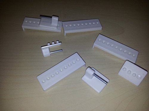 Selbstklebehaken für Vitragestangen verstellbar weiß 4 Stück - 5