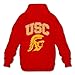 Produktbild TBTJ Herren Kapuzen-Sweatshirt, USC, mit Logo der University of South-Kalifornien-Logo, Herren, rot, XXL