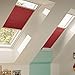 Produktbild Orignal VELUX Wabenplissee / Faltstore DuoLine FHC M04 1162S / Bedienart : Manuell / Farbe : Uni Kirschrot / Fenstergröße : 304 / Fenstertypen : GGL, GPL, GHL, GTL, GXL _14572