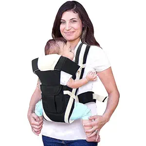Baby Carry Bags for 0 to 2 Years | Baby Carry Bags for 0 to 2 Years Boys | Baby Carrier, Carry Bag | Baby Carry Bags for 0 to 2 Years Cotton - Black and Cream ( Black )