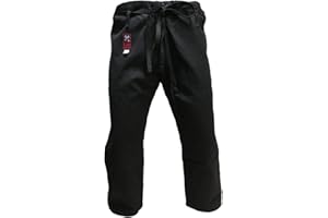 Budodrake Karatehose schwarz mit Schnürzug, ohne Elastikbund