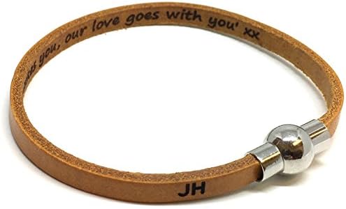 Personalised Handmade Wristband 5MM Leather