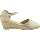 Yute Plataforma Media 5 Cuerdas Textil Cuña Esparto : Amazon.es: Zapatos y  complementos