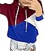 Produktbild FORH Damen Kapuzenpullover Frauen Herbst-Winter Langarm Patchwork Hoodie Pullover Causal Oberteile Mode Bluse Sweatshirt Tops