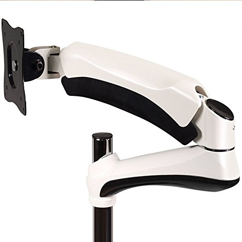 Maclean Brackets MC-669 Tischhalterung TV Monitor Halterung Halter Schwenkarm Ständer Monitorarm 2x USB 3.0 13″-27″ 9 kg (Weiß) - 5