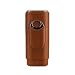 Produktbild Zigarrenetui aus Leder, Zedernholz gefütterter Zigarrenhumidor mit silbernem Edelstahlschneider (3 Zigarren),Brown