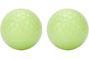 Bordhap 2PCS Night Golf Balls,Ultra Bright Glow,the Dark Golf Ball Long Lasting Ball Only Requires UV Light