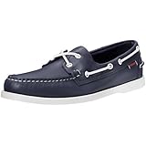 Sebago Men's Docksides Man's Leather Navy Shoes Leather