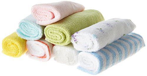 Pack of 8 Soft Baby Cloth Washing Bath Shower Wipe Towel