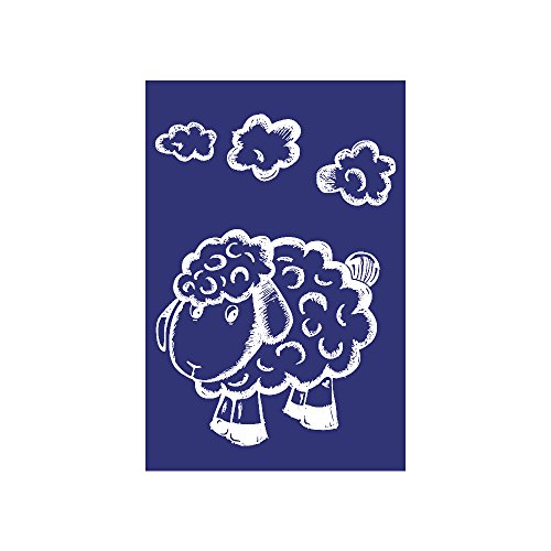 Rayher 4505200 Schablone, Schaf, DIN A5, 1 Schablone + Rakel im SB-Btl.