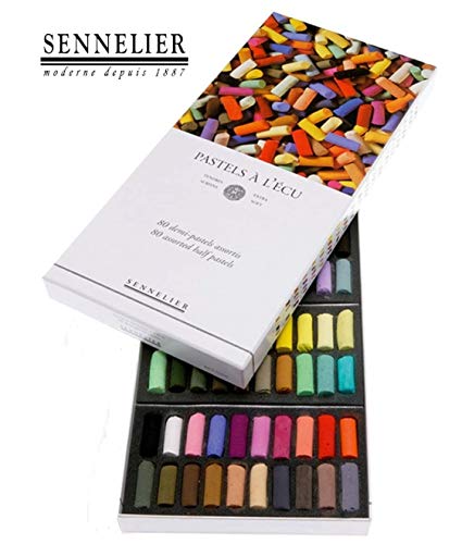 Sennelier 80 Half Soft Pastel,Sennelier 80" Half-Pastels à l'écu,Sennelier France, Espace Beaux Arts