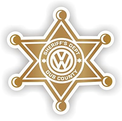 Sea View Stickers VW Sherrif Badge Car Van Sticker