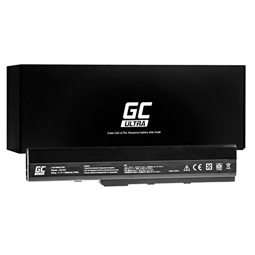 Green Cell® ULTRA Serie Laptop Akku für Asus X52D (Original Panasonic Zellen, 6800mAh, Schwarz)