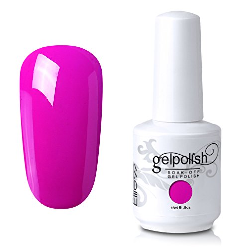 Elite99 UV LED Gel Nail Polish Nail Art Soak Off Varnish Manicure 15ml 099 Hot Pink