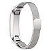 Produktbild Hunpta Milanese Magnetschlaufe Edelstahlband für Fitbit Alta Smart Watch (Silber)