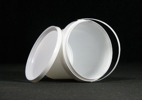 Neu Kunststoffeimer (PP)mit Henkel weiß und Deckel 10 Liter lebensmittelrechtlich zugelassen NEUWARE Deckel mit Originalitätsverschluß Profiware von MD