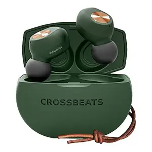 CROSSBEATS Pebble True Wireless in-Ear Earbuds Earphones Headphones Bluetooth 24Hrs Playtime Auto Pairing Stereo Calls Deep Bass