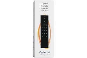 Vesternet Zigbee 12 Button Smart Remote Control | Trigger Up To 26 Scenes In Your Smart Home Hub | Compatible with Home Assistant, SmartThings & Hubitat