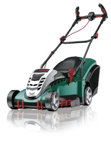 Bosch DIY Akku-Rasenmäher Rotak 43 LI, „Ergo-Flex“, 2 Akkus, Ladegerät, Grasfangbox 50 l (36 V, Ergoflex-System, Schnittbreite 43 cm, Schnitthöhe: 20-70 mm) - 2