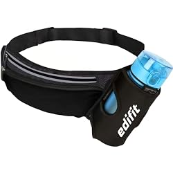 Ceinture Running étanche Noaxylic - Avec Porte-bouteille Et Bande Réfléchissante (noir)