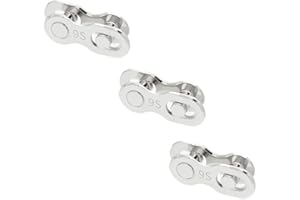 ZIRANEE Chaîne de Vélo Maillons,3 paires Chaîne à 9 Vitesses de Vélo Vtt Attache Rapide Maillons Rapide pour Connecteur de Bicyclette en Accessoires