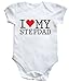 HippoWarehouse I Love My Stepdad baby vest boys girls
