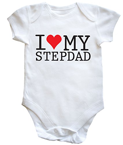 HippoWarehouse I Love My Stepdad baby vest boys girls