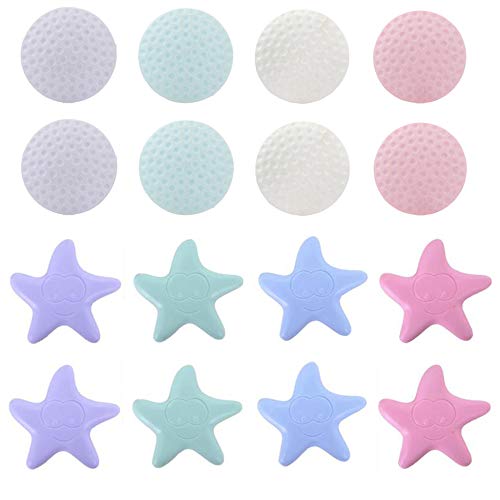Preisvergleich Produktbild Xinlie Türpuffer Türstopper Wand Selbstklebend Schalldämpfer Pad Puffer Rund Wandschutz für Türgriff Türklinken Wand Fenster und Möbel(16 Stück)