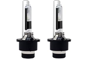 Eseastar D2R HID Xenon Headlamp Bulbs,35W Metal Stents Base Quality 6000K White,Pack of 2