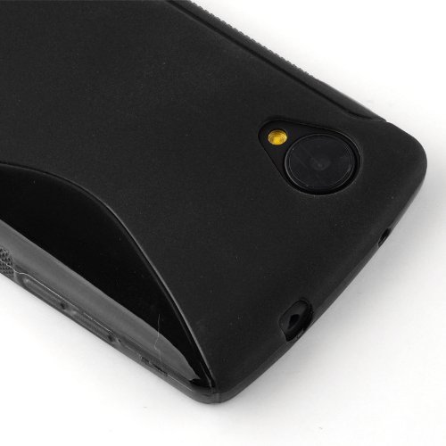 Cadorabo Cubierta protectora de silicona TPU en dise o S-Line para LG Nexus 5 en NEGRO reviews Cadorabo Cubierta protectora de silicona TPU en dise o S-Line para LG Nexus 5 en NEGRO
