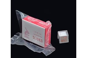 PHILOCH 50pcs Microscope Slides and 100pcs Cover Glass for Monocular Binocular Trinocular Microscopes