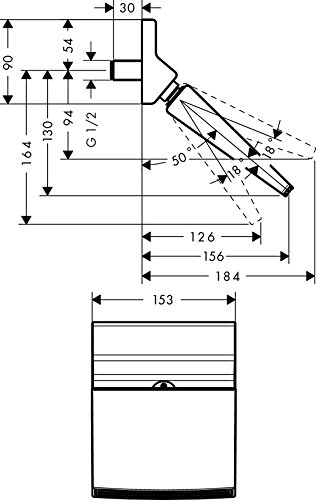 hansgrohe Raindance Rainfall 150 Kopfbrause,chrom - 3