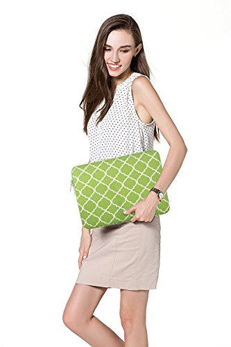 MOSISO Tasche Sleeve H  lle f  r 13-13 3 Zoll MacBook Pro  MacBook Air  Notebook Quatrefoil Stil Canvas Gewebe Laptoph  lle Schutzh  lle Laptoptasche 