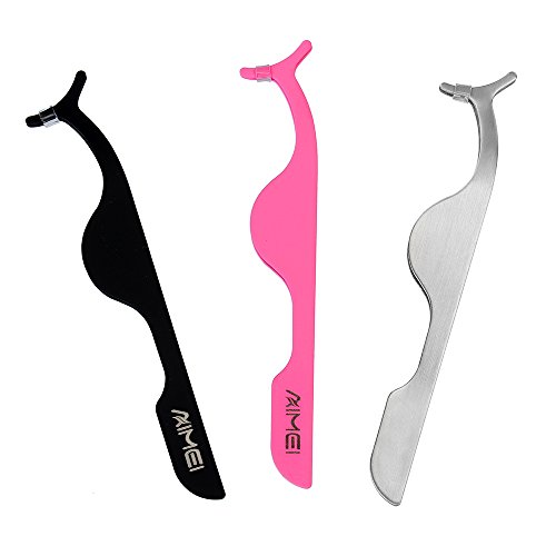 Neverland Pro falsche Wimpern Applicator / Remover-Pinzette Clip Nipper falschem Peitsche-Schonheits-Werkzeug Rosa - 3