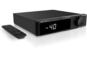 AOSHIDA SMSL PA40 Amplificatore di potenza in classe D, amplificatore stereo 165Wx2 per altoparlanti passivi, con chip MA5332/ Controlli EQ/Bassi/Alti/Alimentazione integrata