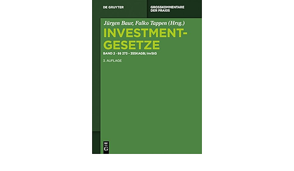 273 355 Kagb Invstg Investmentgesetze Ebook Baur Jurgen Tappen Falko Amazon De Kindle Shop