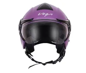 Vega Verve Open Face Helmet (Women's, Dull Purple, M)