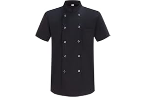 MISEMIYA - Veste de Chef pour Hommes - Veste de Chef pour Hommes - Uniforme d'accueil - Ref.842