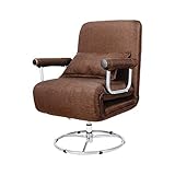 drehsessel esszimmer PRAKTIKABILITÄT, abnehmbarer Bezug für einfache Reinigung, mit einem kostenlosen Kissen für Ihre Bequemlichkeit. verlängert die Langlebigkeit der Produkte. Die Größe als Gästebett ca. 190.5cm X 65cm X 33cm (LxBxH), als Sessel/Stuhl ca. 70.1cm X 66cm (mit Armlehne) X 99cm (LxBxH).