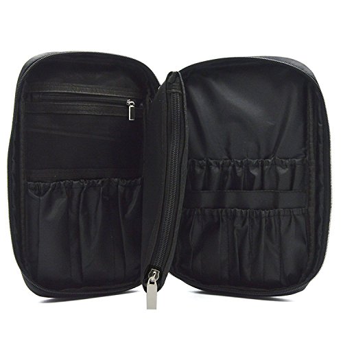 Becoyou Multifunktionale Kosmetiktasche von Höher Quilität Schminktasche Make-up Organizer Tasche für Pinsel Aufbewahrung Kulturtasche Kulturbeutel Kosmetiktüte für Reise und zu Hause (Schwarz) - 7
